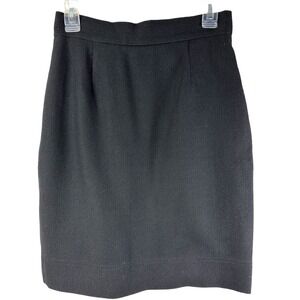 Moschino Cheap & Chic Women's Zip Back Pencil Skirt Black Sz 10 Office Academia